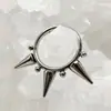 Pendientes de aro nasal con personalidad de acero inoxidable 316 transfronterizos, serie cono puntiagudo, joyería para perforación corporal humana, fabricantes de anillos cerrados en stock