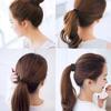 Preta Sem Costura Alta Elasticidade Faixa de Cabelo Corda de Cabelo Elástico de Cabelo Feminino Simples Moda Corda de Cabelo Durável Capa de Couro para Rabo de Cavalo