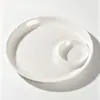 Prato de Dumpling de Plástico com Pratinho para Molho de Vinagre Prato de Dumpling Banquete Prato Grande para Camarão Prato para Batatas Fritas Porcelana Imitação Madre-Pérola Prato Comercial Prato de Plástico