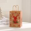 Fábrica de presente de Natal bolsa de Natal véspera de Natal saco de papel de presente de doces Apple saco de embalagem de papel Kraft atacado