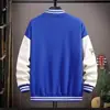 Jaqueta baseball estilo americano para homens, primavera e outono, marca da moda, estilosa e descolada, casaco estilo high street de Hong Kong, jaqueta casual estilo universitário jovem