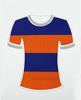 Algodão liso 32 peças 95 algodão 5 spandex tecido listrado fundo camisa tecido T-shirt malha penteado tecido de vestuário infantil
