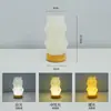 Luminária de Mesa Estilo Francês Creme Quarto Luminária de Cabeceira Criativa Simples Romântica Mesa Luz Noturna Atmosfera Artística Impressão 3D