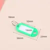 Almacenamiento de Lata para Llaves de Acero Inoxidable Se Puede Marcar con Hebilla de Llavero Intermedia Placa de Llavero de Clasificación Etiqueta de Llavero Cadena Casa de Alquiler