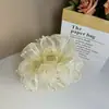 2026 Nuevo Estilo Pinza para el Cabello con Lazo Grande de Terciopelo Rojo, Accesorio para el Cabello para Niñas, Tocado de Princesa Nupcial de Borla de Alta Gama