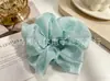 Elásticos para el pelo coloridos, elegantes y artísticos, scrunchies de malla floral de alta elasticidad, accesorios en stock para venta al por mayor
