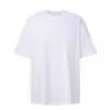 Talla Europea Transfronteriza 260g Algodón Hilo Doble Hombro Caído Grande Camiseta Algodón Peinado Ajustado Siro Giro Tendencia Juventud Mangas Cortas