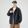 Chaqueta de Trabajo 2024 para Hombre Primavera y Otoño Nueva Ropa Holgada Americana Marca Trendy para Hombre Chaqueta Casual Ripper Cuello Atractivo