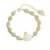 Pulsera de conejo Spot para mujer Pulsera de cristal de Princesa para amigas un par de banda elástica Dulce regalo de cumpleaños para estudiante Pulsera