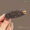 2026 Novo Grampo de Cabelo Versátil Outono Inverno para Mulheres Marrom Ursinho Clip Bico de Pato Acessórios de Cabelo Exquisite Retro BB Clip Acessórios de Cabelo Presilha