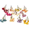 Flor de simulação 3 galhos rosa pequena flor de seda diy grinalda feita à mão broche flor de cabeça material flor de casamento decoração de parede de flores atacado