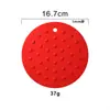 Alfombrilla Aislante Redonda de Silicona Transfronteriza, Alfombrilla de Mesa de Silicona Antideslizante con Puntos Elevados, Alfombrilla para Ollas Anti-quemaduras, Alfombrilla de Silicona Resistente a Altas Temperaturas en Stock
