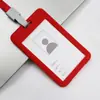 En stock de fábrica tarjetero de plástico tarjetero para identificación de estudiante tarjetero rígido para tarjeta de identificación tarjetero para identificación de exposición carcasa para tarjeta de trabajo de fábrica