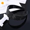 Diadema de Diamantes Completa con Dientes Anchos, Diadema Estilo Coreano de Celebridad de Internet, Diseño Elegante y Sencillo, Oculta el Cabello Gris y Domina el Cabello Fino, Exclusivamente para Suministro Transfronterizo