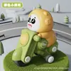 Transfronteiriço Novo Mini Urso de Desenho Animado Infantil Pressionar Carro de Corrida Carro Esportivo Motocicleta Carro de Brinquedo Presente Atacado