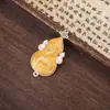 Novo Ornamento Pendente de Bordado Dupla Face de Abóbora e Cavalo em Brocado Song Estilo Chinês DIY Pulseira Pingente Acabado Acessório Venda por Atacado