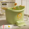 Bañera para niños, bañera para bebés, bañera para bebés de otoño e invierno, bañera para sentarse, tamaño grande para uso doméstico, adecuada para el baño y la natación de niños