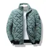 Abrigo para Hombre Transfronterizo Otoño e Invierno Ropa Nueva Acolchada de Algodón para Hombre Moda Coreana Chaqueta Corta Acolchada de Algodón con Cuello Vertical Ligero para Hombre