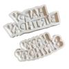 Molde para hornear con letras en inglés de FELIZ CUMPLEAÑOS Decoración de placa de chocolate con letras de FELIZ CUMPLEAÑOS