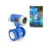 Medidor de flujo electromagnético inteligente de alta precisión con pantalla integrada, medidor de flujo de aguas residuales, resistente a la corrosión de líquidos químicos.