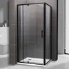 Box de Banho com Porta de Correr em Aço Inoxidável Transfronteiriço com Dobradiça de Abertura Plana Estável e Durável, Divisória de Banheiro Feita Sob Medida pelo Fabricante