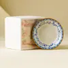 Yuhuang Ru Kiln Posavasos de Loto Cerámica Almohadilla Resistente al Calor Base para Taza de Té Platillo Pequeño para Té Accesorios para Juego de Té Chino Pieza Individual