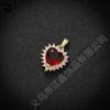 Moda estilo coreano corazón de océano forma de corazón gema colgante diseño nicho moda fría cadena para la clavícula