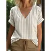 Comercio electrónico transfronterizo, ropa europea y americana para mujer, tops casuales cómodos de color liso y a rayas, nuevos tops en AliExpress, versátil