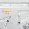 Xiaoyuer 1319 material escolar para estudantes conjunto de quatro peças de régua de plástico conjunto grande de réguas de 20 cm conjunto de 4 peças atacado