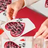Temu Amazon Nuevo Set de Tarjeta de Felicitación y Sobre de San Valentín de 1 Pieza, Tarjeta de Regalo Festiva para Pareja, Tarjeta de Mensaje