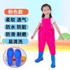 Macacão Impermeável Infantil com Suspensórios para Jardim de Infância, Galochas para Caminhada na Praia, Macacão Completo de Verão para Caminhada na Praia, Meio Corpo Li Zhiyou