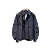 Chamarra tipo camisa de peso pesado con cuello para hombre, abrigo de trabajo de dos piezas simuladas de corte holgado, estilo old money, camisa holgada retro de lujo ligero, moderna