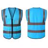 Chaleco de seguridad reflectante para construcción, tráfico, obras de construcción, overoles sanitarios, chaqueta de montar, logotipo impreso