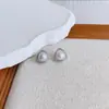 Brincos da Coleção Série Pérolas de Água Doce Populares Minimalistas Versáteis Exquisitos com Design de Alto Padrão, Brincos Estilo Férias Femininos
