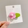 Presilha de Cabelo com Franja Doce Rosa, Acessório de Cabelo Feminino, Presilha Bico de Pato, Grampo de Cabelo Coração de Celebridade da Internet, Presilha de Cabelo Fofa, Acessório de Cabelo