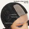 Pelucas europeas y americanas transfronterizas para mujer con rizos de raya lateral, superventas de Amazon TK, peluca corta de color marrón oscuro, disponible para dropshipping