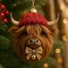 Pendente de Bolsa de Carro Novo Criativo Transfronteiriço Decoração de Árvore de Natal Plana de Acrílico