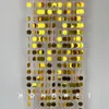 Fio de Lantejoulas para Casamento Cor Dourada Prateada Cortina de Lantejoulas Lantejoulas Refletivas Adereços Decorativos Cortina de Contas Decorativas