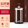 Botella de Vidrio para Vino de Gran Capacidad con Grifo, Tarro de Vino Sellado de Alto Gama de Diámetro Grande, Botella Especial Espesa para Vino de Ginseng y Cuerno