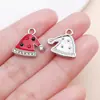 20 Nuevos Goteo de Aceite Blanco K Trineo de Navidad Gato Manzana Aleación Accesorios DIY Colgante de Pulsera Colgante Amazon