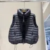 Chaleco Ligero de Plumón de Pato Blanco 90% Otoño/Invierno Nuevo con Costillas Chaleco Cálido Corto para Mujer Chaqueta tipo Capa Tallas Grandes