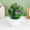 Planta Simulada Flor Artificial En Maceta 31 Piezas de Lirio Pequeño Bonsái Planta Verde Decoración del Hogar Adornos Pequeños Plantas Simuladas en Maceta