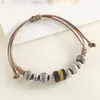 Pulsera de Cerámica Retro Neutra Jingdezhen para Hombre Tejida a Mano Simple y Atmosférica Pulsera de Cuentas Pulsera de Puesto de Mercancía al por Mayor