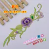 Nuevo parche de tela con bordado étnico, flor de tela, pasta de tela, accesorios DIY, parche de bordado con pegamento 4670# flor caliente