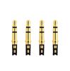 Conector para audífonos chapado en oro al por mayor 3.5 pin para audífonos conector estéreo conector de audio de doble canal dc3.5