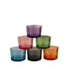Estilo Ins Escandinavo Vidrio Transparente Colorido Multicolor Opcional Taza para Beber en Casa Decoración de Sala de Estar Taza de Café