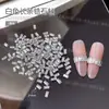 K9 Champagne Tira Larga Diamante de Circonia Alta Calidad Versátil Rombo 5A Fondo Plano Uña de Cigarrillo Diamante para Uñas Salón Accesorios Especiales
