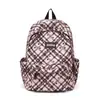 Mochila de cuadros de gran capacidad nueva para estudiantes de secundaria y preparatoria, adecuada para ir a la escuela y viajar, mochila para mujer