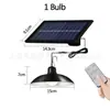 Lámpara Colgante Solar para Exteriores con Salida Doble, Iluminación de Jardín para Villas, Lámpara Impermeable para Patio, Luz de Emergencia para el Hogar con Control Remoto