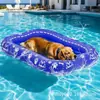 PVC Espessado Inflável Pet Boia Anel de Natação para Cachorro Cama Flutuante na Água Aspersor para Banho Suprimentos para Animais de Estimação ao Ar Livre